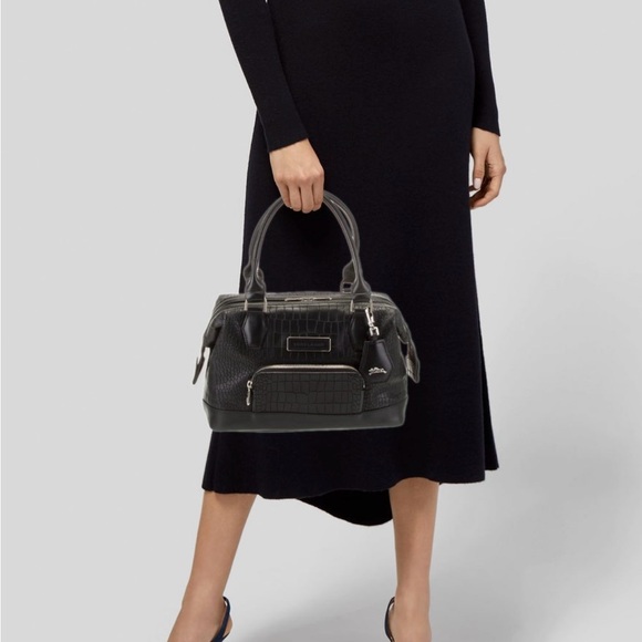 Longchamp Legende Embossed Leather Satchel - Picture 1 of 6